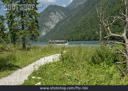 
                Ausflugsschiff, Königssee, Nationalpark Berchtesgaden                   