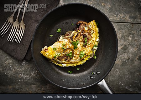 
                Omelette, Pilzomelette                   