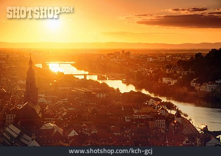 
                Sonnenuntergang, Heidelberg                   