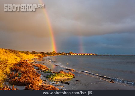 
                Regenbogen, Ostseeküste, Mön                   