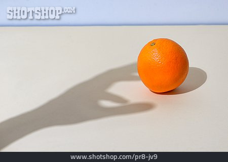 
                Schatten, Hand, Mandarine                   