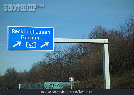 
                Bochum, Recklinghausen, Autobahnausfahrt                   