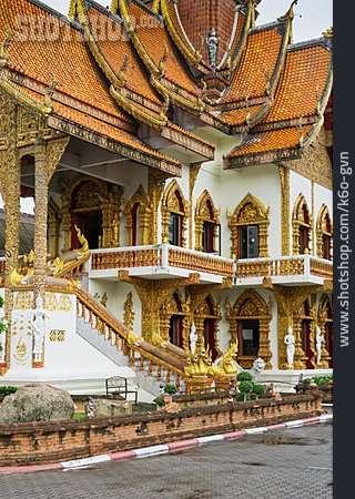 
                Buddhistischer Tempel, Wat Buppharam, Dhamma-halle                   