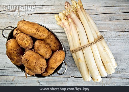 
                Kartoffeln, Zutaten, Weißer Spargel                   