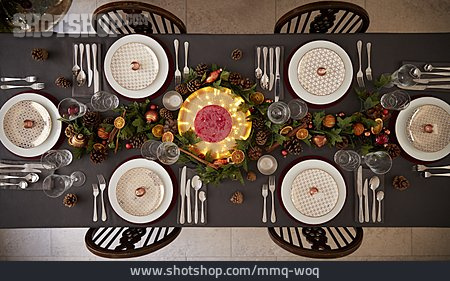 
                Table Cover, Dining Table, Christmas Dinner                   