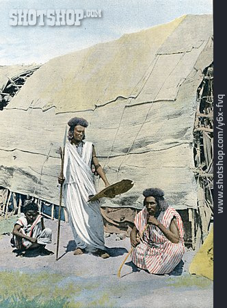 
                Nomaden, Abessinien, Bicharis                   