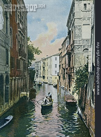 
                Kanal, Venedig, 1900                   