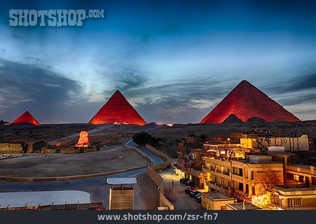 
                ägypten, Sphinx, Pyramiden Von Gizeh                   