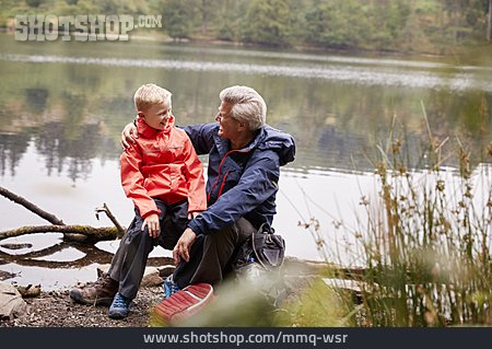 
                Enkel, Großvater, Ausflug, Outdoor                   