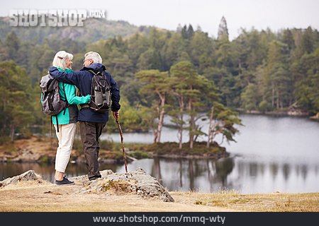 
                Happy, Hiking Vacation, Older Couple                   