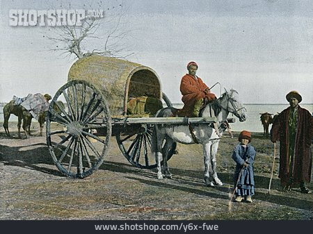 
                Kutsche, Bauern, Emirat Von Buchara                   