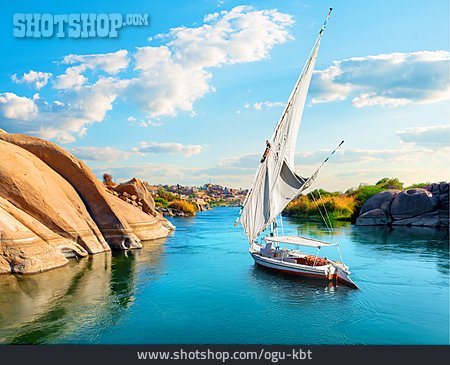 
                Segelboot, Nil, Assuan                   