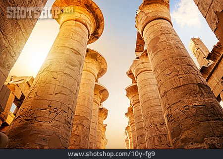 
                Archäologie, Säulen, Luxor-tempel                   