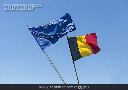 
                Europa, Flagge, Belgien                   
