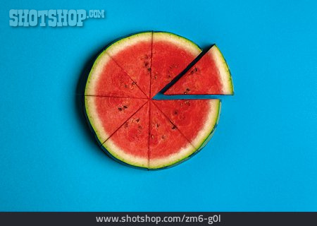 
                Melone, Portion, Tortendiagramm, Detox                   
