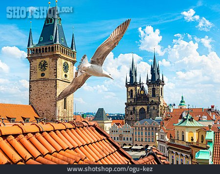 
                Prag, Teynkirche, Altstädter Rathaus                   