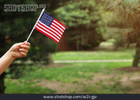 
                Winken, Amerikanische Flagge                   