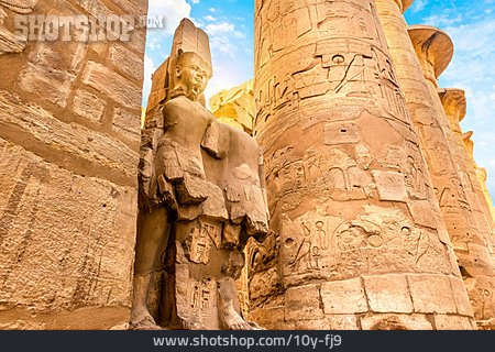 
                Archäologie, Pharao, Karnak-tempel                   