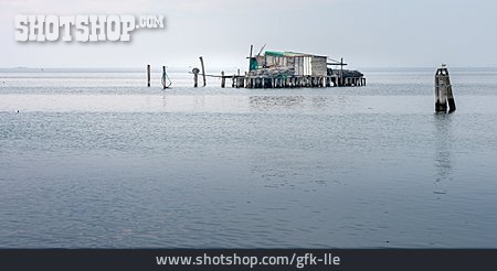 
                Fischerhütte, Lagune Von Venedig                   