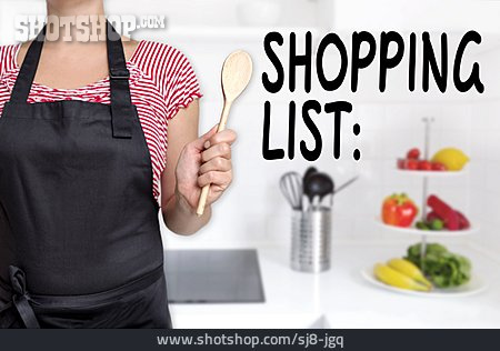 
                Einkaufszettel, Shopping List                   
