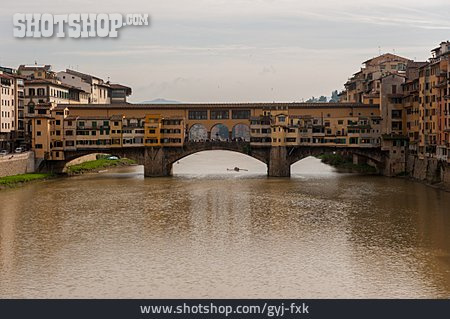 
                Brücke, Ponte Vecchio, Arno                   