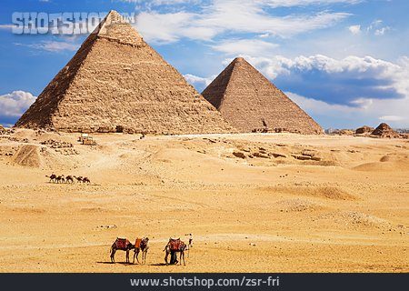 
                Cheops-pyramide, Chephren-pyramide, Pyramiden Von Gizeh                   