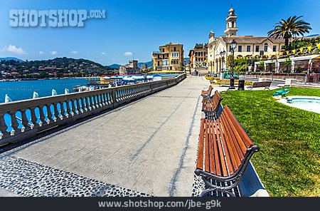
                Strandpromenade, Promenade, Italien, Städtereisen, Portofino                   
