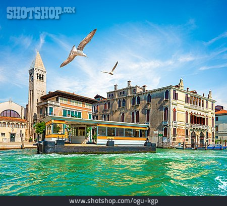 
                Haltestelle, Venedig, Canal Grande                   