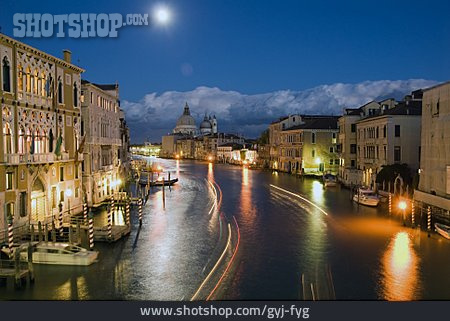 
                Venedig, Lichtspur, Canale Grande                   