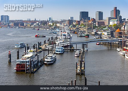 
                Hamburg, Landungsbrücken, überseebrücke                   
