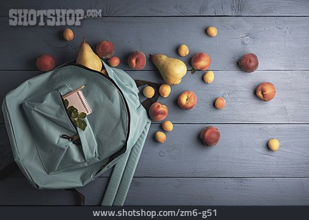 
                Obst, Einkauf, Rucksack                   