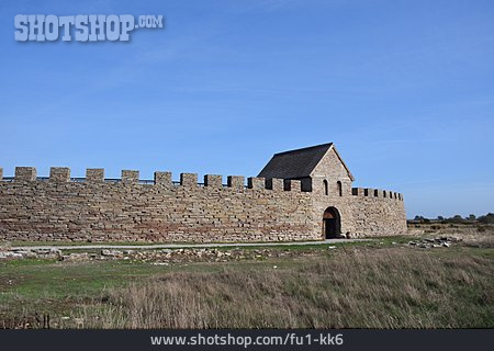 
                Burganlage, öland, Eketorp, Ringmauer                   