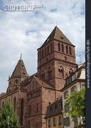 
                Kirche, Romanik, Straßburg, Thomaskirche                   