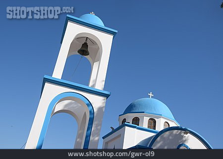 
                Kirche, Glockenturm, Kamari                   