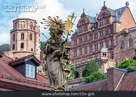 
                Heidelberg, Mariensäule                   