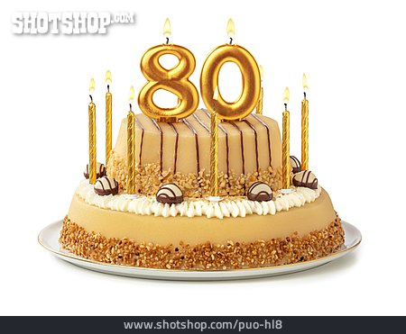 
                Geburtstagstorte, 80                   