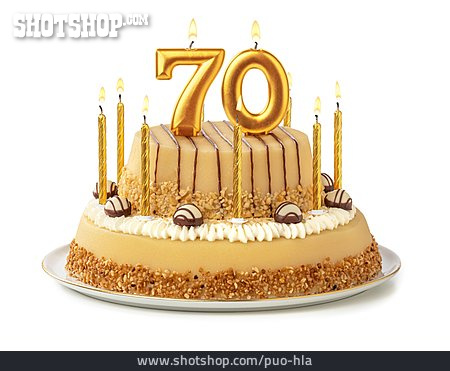 
                Geburtstagstorte, 70                   