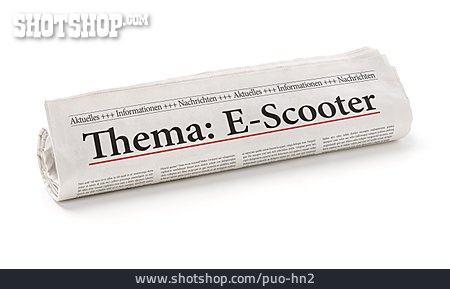 
                Zeitung, Thema, E-scooter                   
