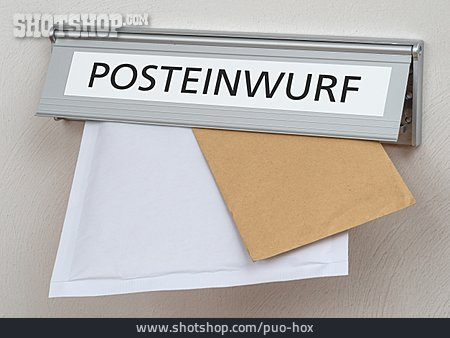 
                Post, Briefeinwurf, Posteinwurf                   