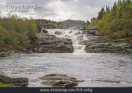 
                Wasserfall, Nordmelandsfossen, Steinselva                   