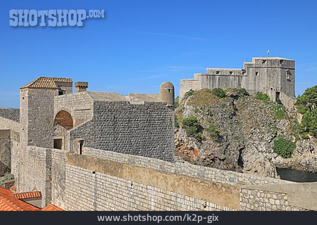 
                Stadtmauer, Dubrovnik, Festung Lovrijenac                   