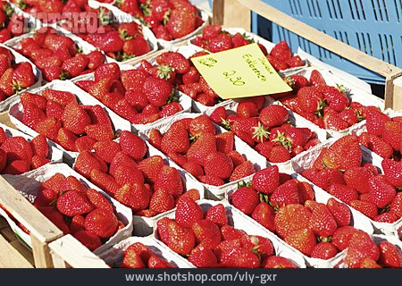 
                Erdbeere, Obststand                   