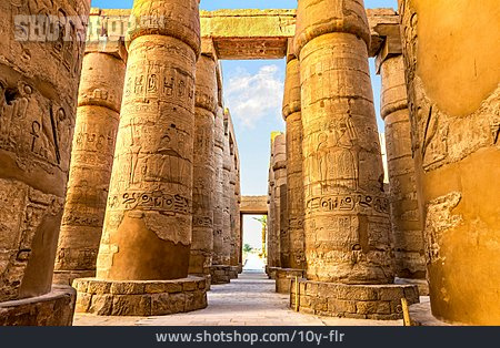 
                Archäologie, Säulen, Karnak-tempel                   