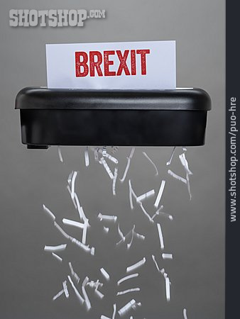 
                Papierschredder, Brexit                   