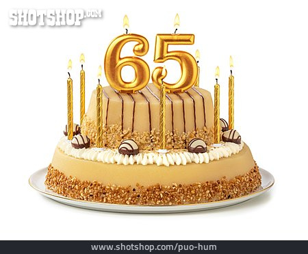 
                Geburtstagstorte, 65                   