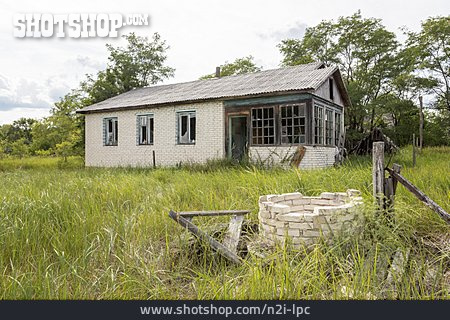 
                Wohnhaus, Verlassen, Sperrzone Von Tschernobyl                   