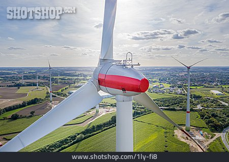 
                Windenergie, Windrad, Rotorblatt, Windturbine                   