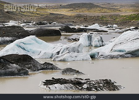 
                Gletscherzunge, Solheimajökull                   