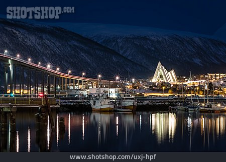
                Hafen, Lichter, Tromsø                   