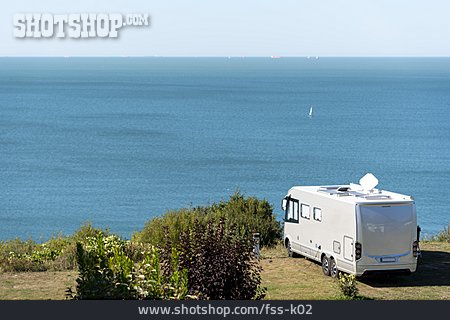 
                Normandie, Steilküste, Camping                   